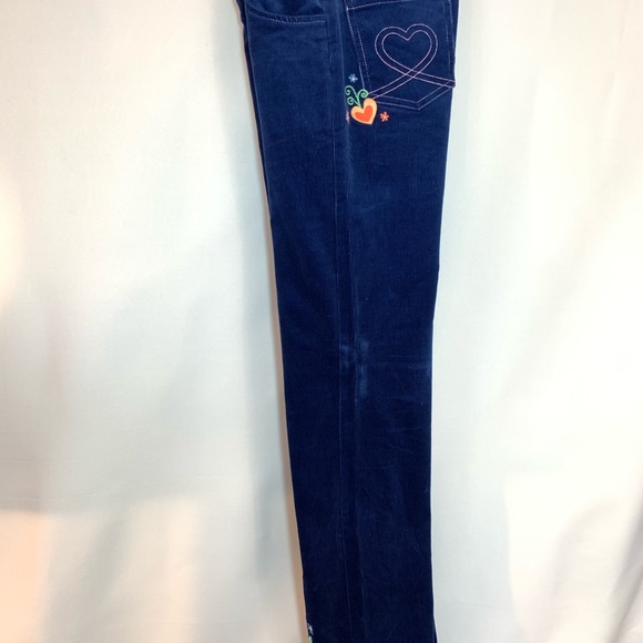 Hartstrings Corduroy w/ Floral Design Pants Sz 14 - Picture 7 of 16